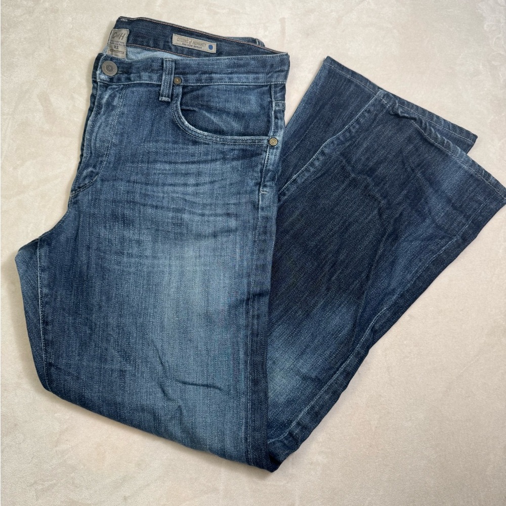 Citizens Of Humanity Men's Bootcut Jeans in Dark Washed Blue